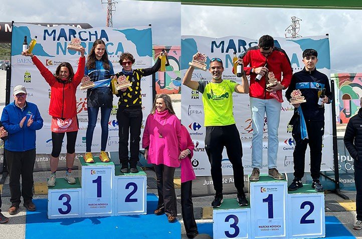 Kike Villanueva and Sara Dabrio Secure Third Place in the Andalusian Nordic Walking Cup: A Stunning Achievement - mini1 1709634222 - Local Events and Festivities -