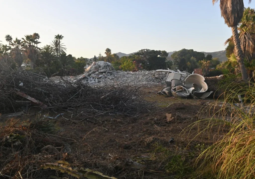 Antonio Banderas' cherished beachfront house in Marbella is reduced to rubble