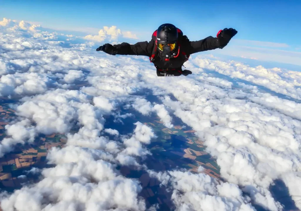 A Marbella businessman's stomach-churning skydive from 8km (25,000 feet) to say 'no' to bullying