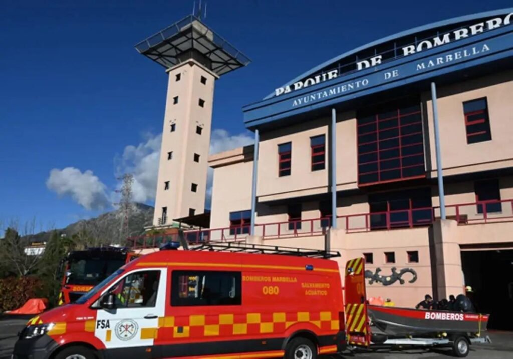 Young mother and her baby daughter rushed to hospital after house fire in Marbella