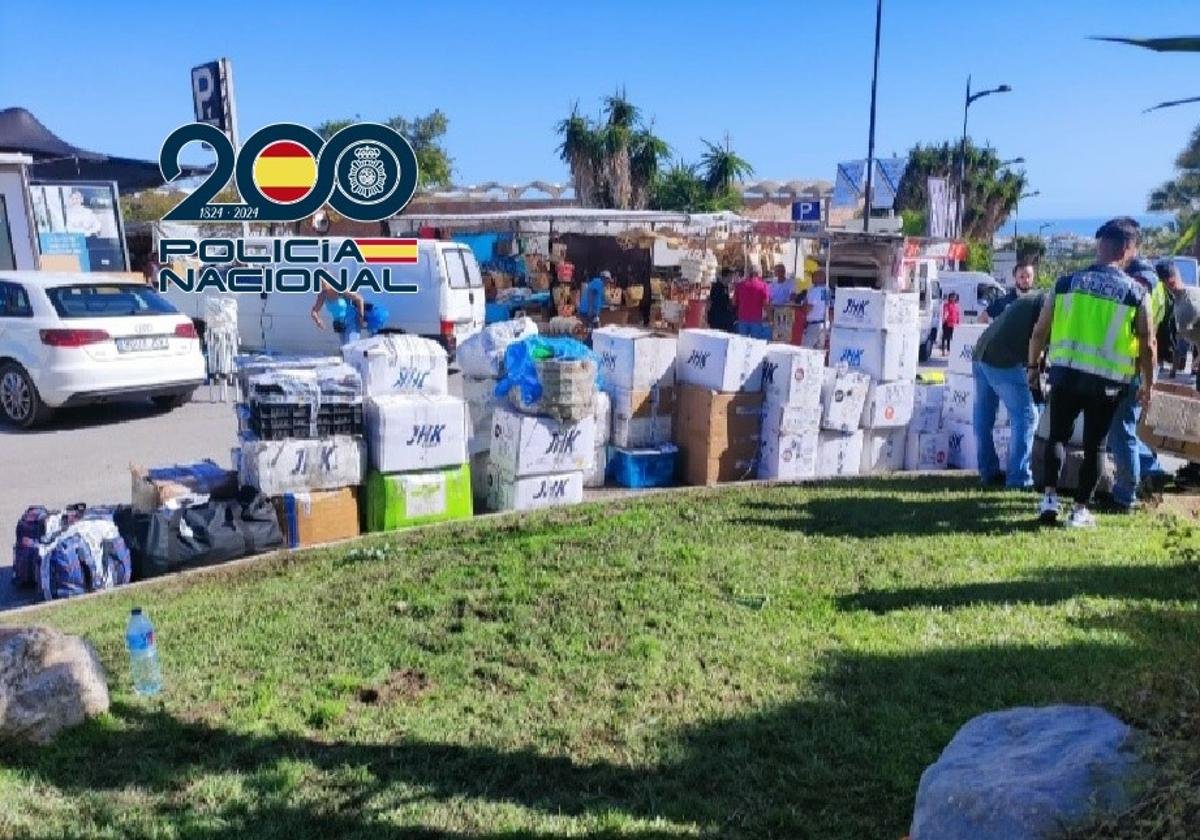 More than 14,000 counterfeit goods imitating brand names seized in Marbella