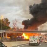 Lorry fire forces closure of A-7 motorway in Marbella leading to 10km tailbacks