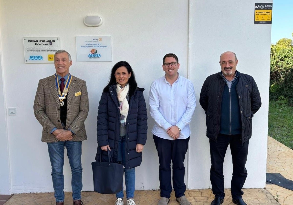 Rotary Club Marbella reinforces its support for Afesol with commemorative plaque