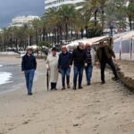 Battering from storm caused the loss of 20% of the sand on Marbella beaches