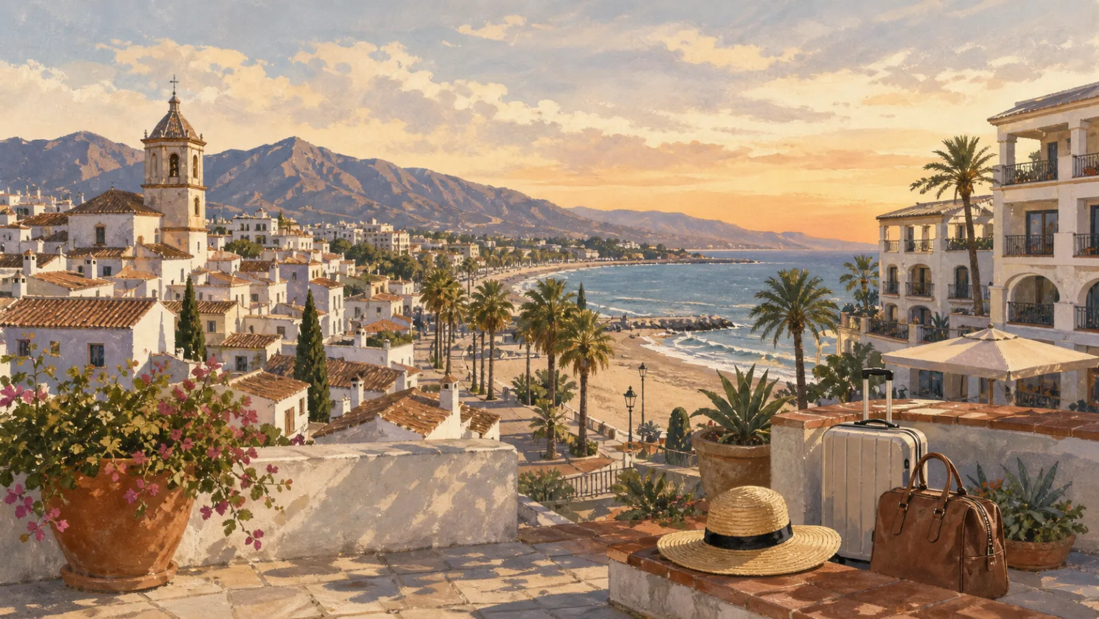 Marbella hotel areas from Old Town to the beachfront