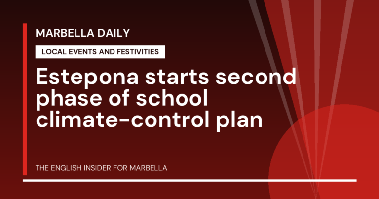 Marbella Daily: Estepona starts second phase of school climate-control plan
