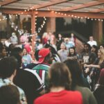 A community cultural event inside a public venue