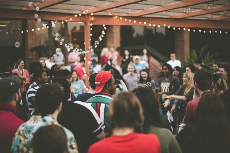 A community cultural event inside a public venue