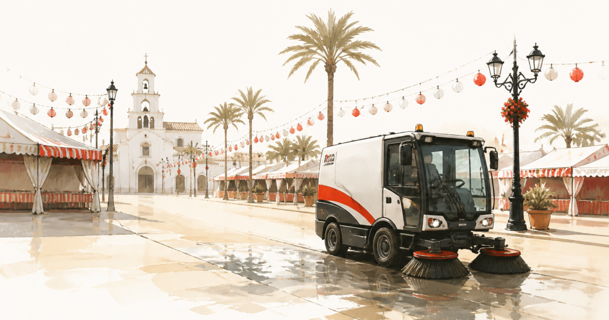 AI-generated illustration for Marbella Daily: San Pedro Alcantara fair to receive daily cleaning operation at Finca La Caridad