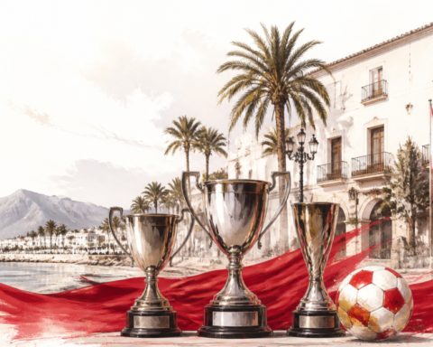 AI-generated illustration for Marbella Daily: Marbella City Hall recognises CD Marbella Fútbol Playa’s provincial, regional and national titles