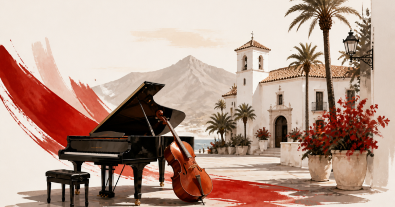 AI-generated illustration for Marbella Daily: San Pedro Alcántara classical music festival returns from 22 to 25 October