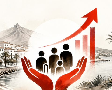 AI-generated illustration for Marbella Daily: Marbella completes social funding and plans a 15 per cent increase in 2027